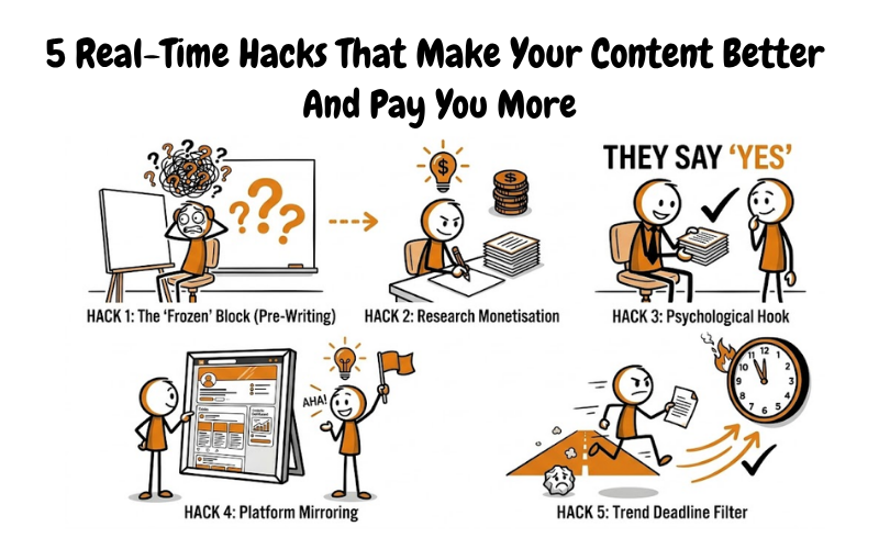 You are currently viewing 5 Real-Time Hacks That Make Your Content Better — And Pay You More
