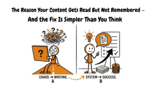 The Reason Your Content Gets Read But Not Remembered — And the Fix Is Simpler Than You Think
