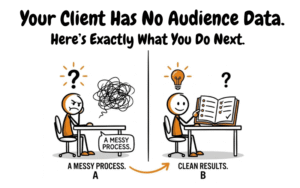 Your Client Has No Audience Data. Here’s Exactly What You Do Next